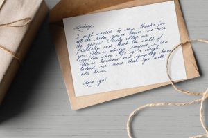 letter writing kit (perfect to send out those thank you cards)