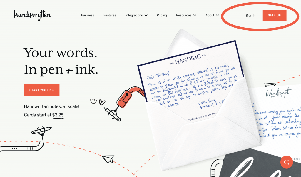 Handwritten Note Subscription Plans - Handwrytten