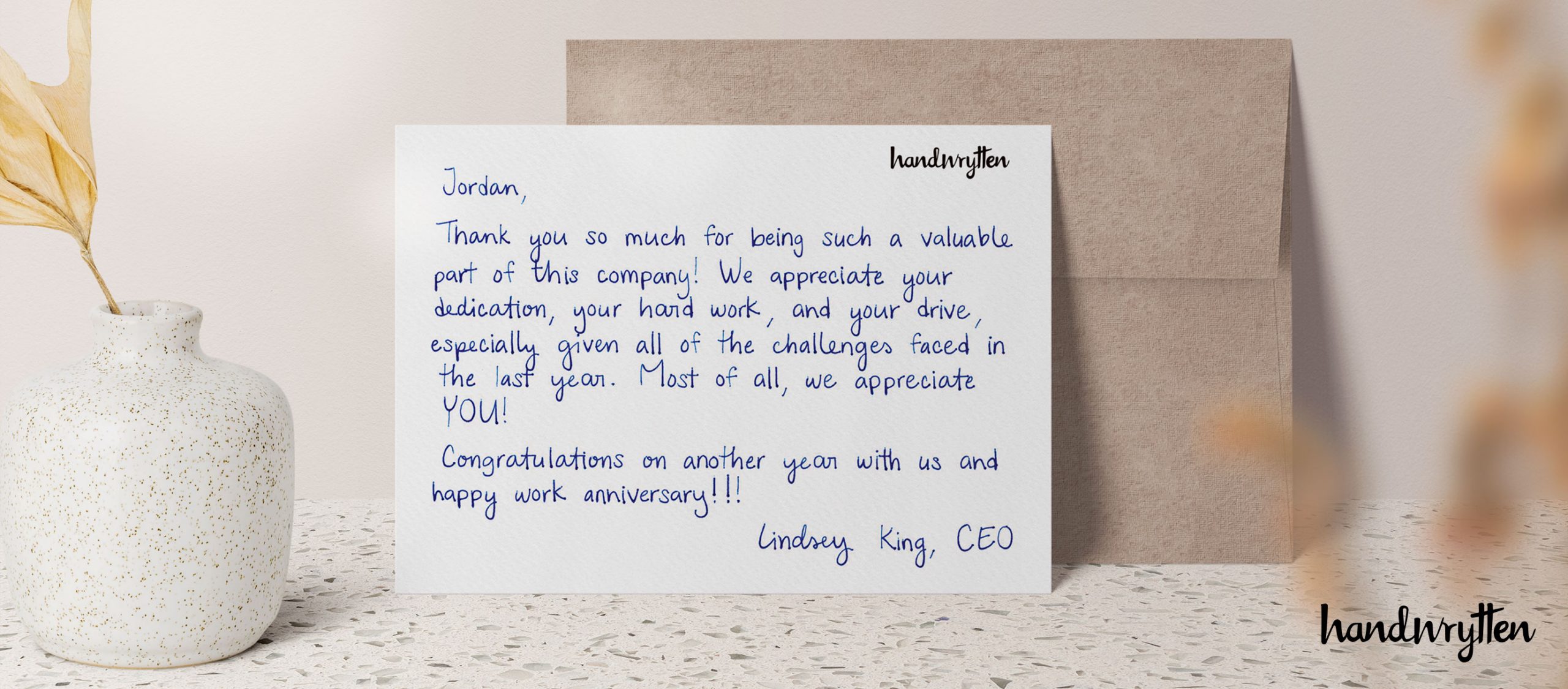 Examples Of Thank You Notes For Staff