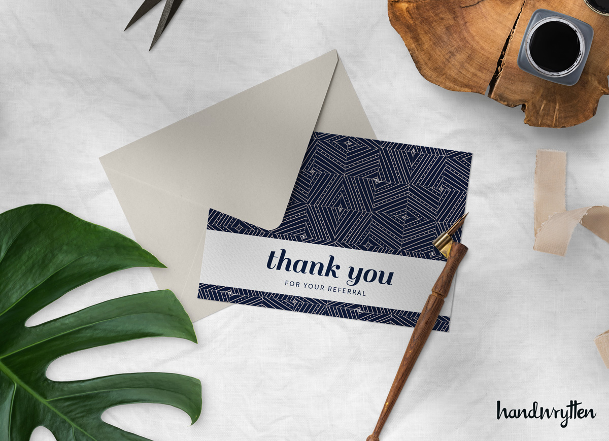 business thank you note example