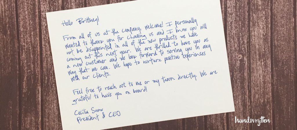 Build Rapport with Customers Through Handwritten Mail - Handwrytten