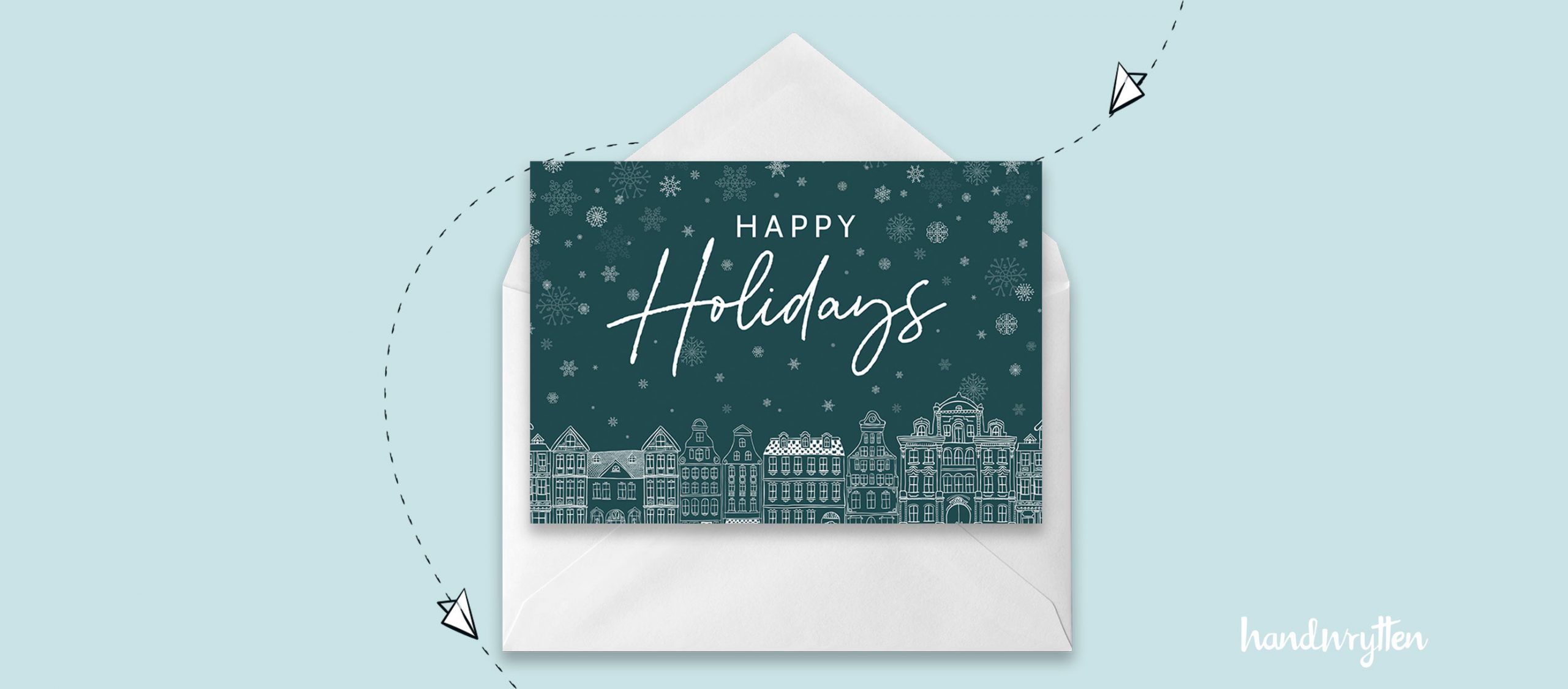 holiday card design for real estate