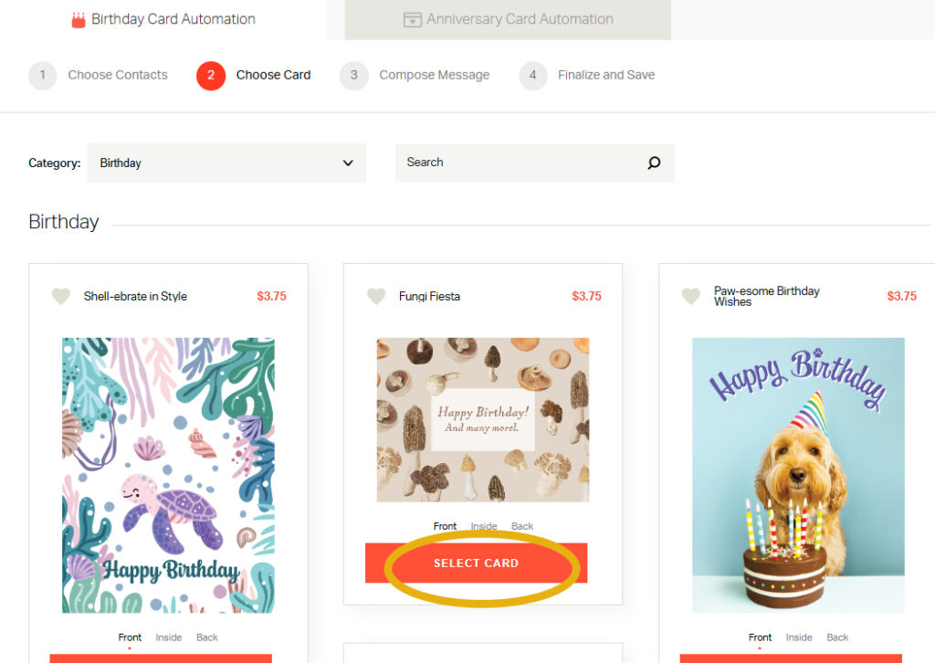 Birthday Card Automation