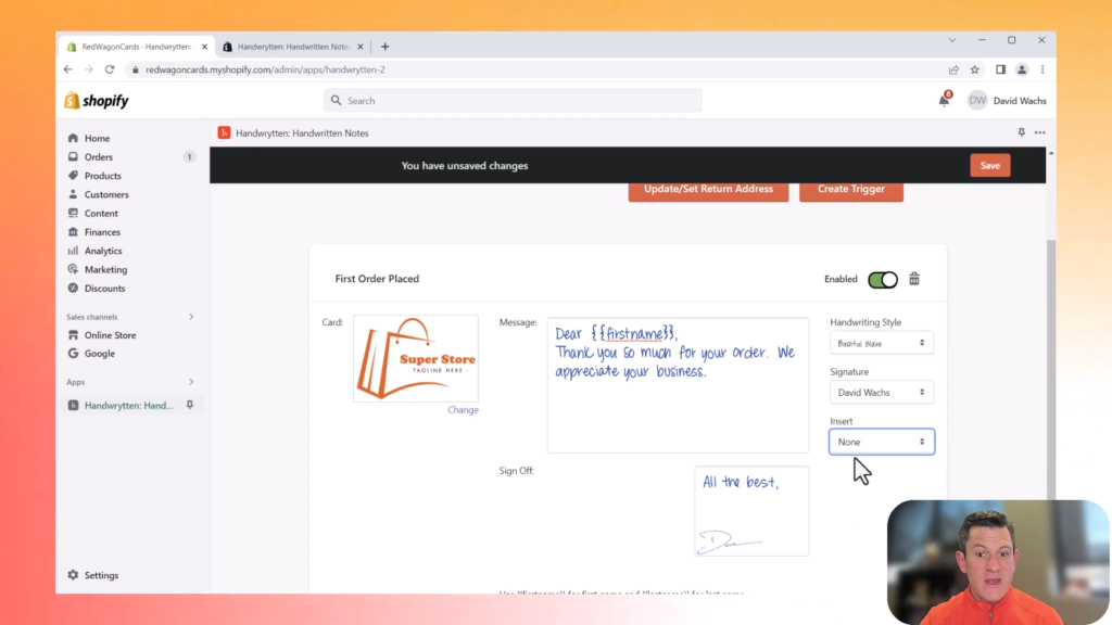 Automating Personalized Handwritten Notes through Shopify - Handwrytten