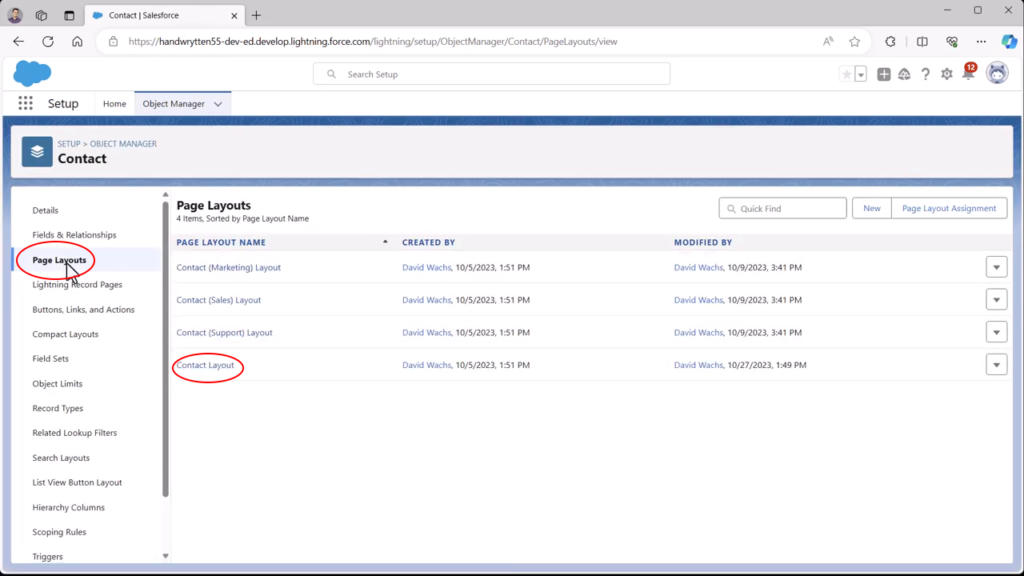 Salesforce Contact Layout Example Sending Handwritten Notes Using Salesforce and Handwrytten - Handwrytten