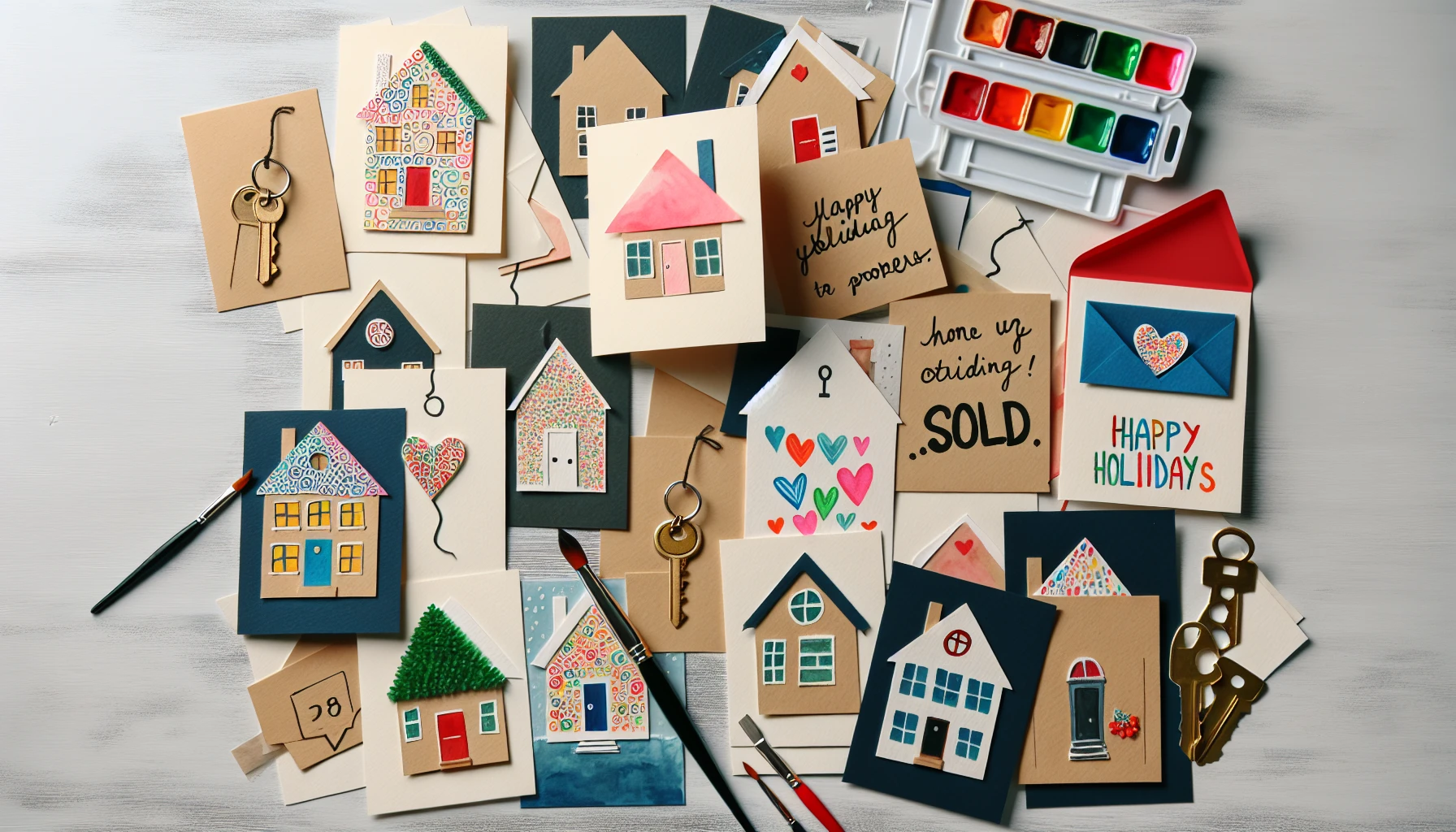 Personalizing holiday cards for real estate clients