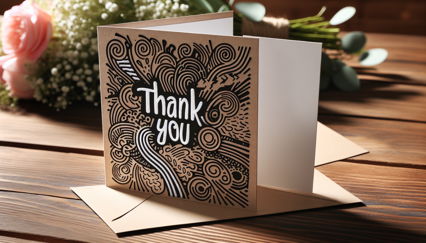 Personalized thank you card