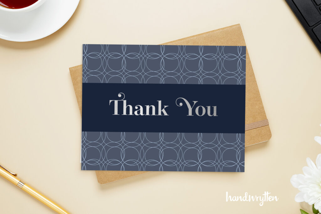 Art Deco Thank You card