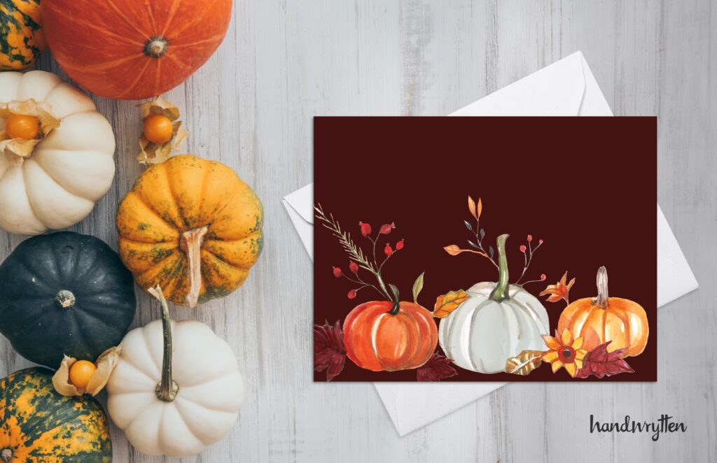 Fall and Autumn cards from Handwrytten