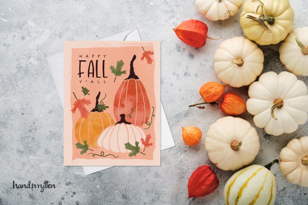 Fall and Autumn cards from Handwrytten