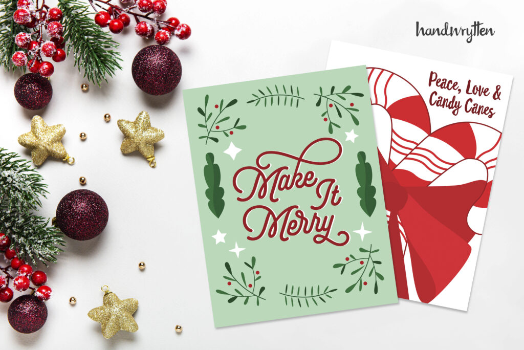 Holiday cards from Handwrytten