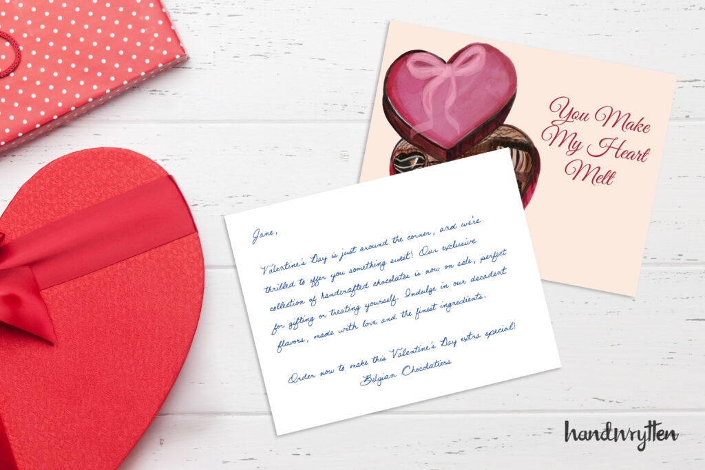 Handwrytten Valentine Cards