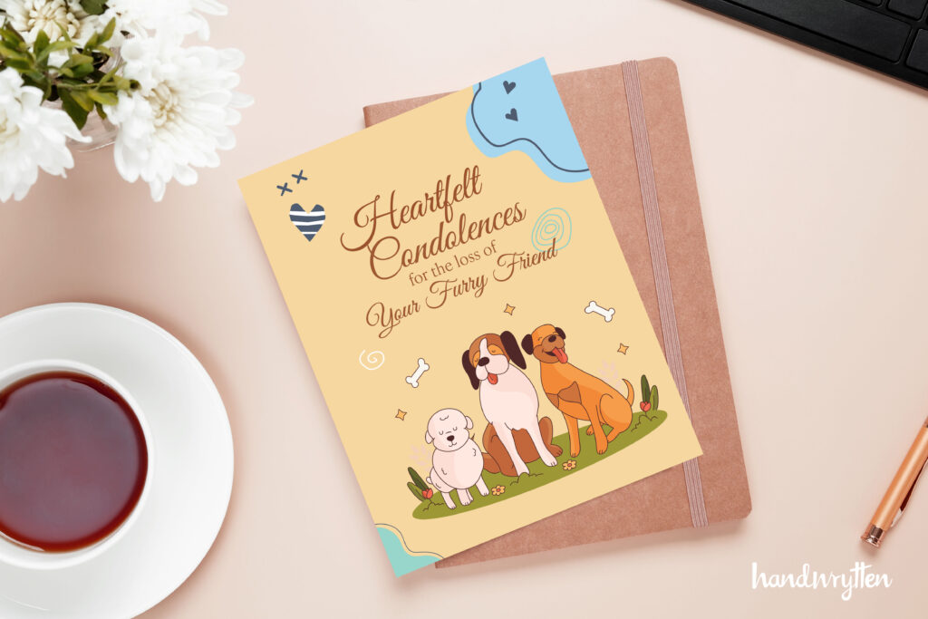 Handwrytten Pet Condolence Cards