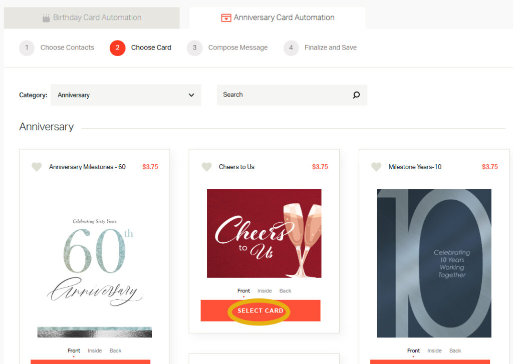 Handwrytten Anniversary Card Automation