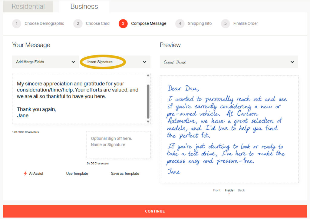 Handwrytten Business Prospecting