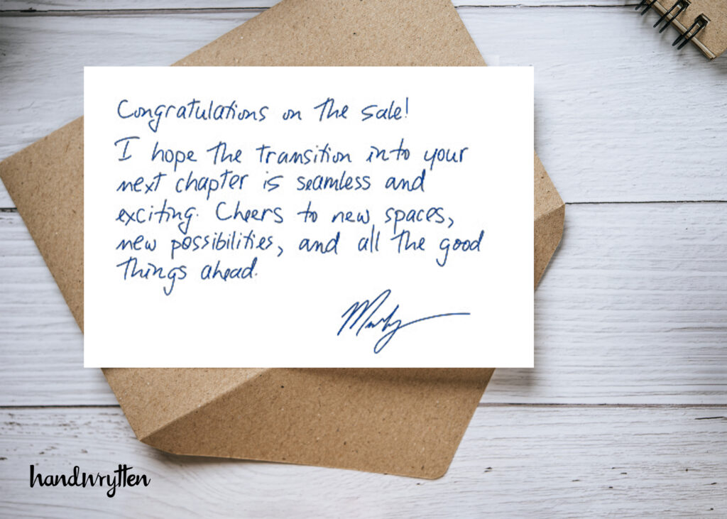 Welcome Home Greetings for Real Estate Agents